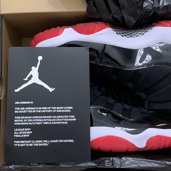 ***100 % Authentic** Jordan 11 Bred (19) - Picture 4 of 5